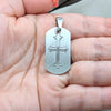 Stainless Steel Fancy Pendant, Cross Design, Polished, Steel Finish, 05.63.1183