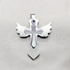 Stainless Steel Fancy Pendant, Cross Design, Polished, Steel Finish, 05.63.1190