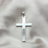 Stainless Steel Fancy Pendant, Cross Design, Polished, Steel Finish, 05.63.1224