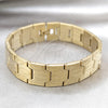 Stainless Steel Solid Bracelet, Polished, Golden Finish, 03.63.22950.08