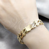 Stainless Steel Solid Bracelet, Polished, Golden Finish, 03.63.22955.08