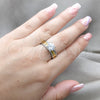 Stainless Steel Elegant Ring, with White Cubic Zirconia, Polished, Steel Finish, 01.63.0593.10 (Size 10)