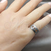 Stainless Steel Mens Ring, Matte Finish, Steel Finish, 01.63.0607.05 (Size 5)