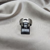 Stainless Steel Mens Ring, Deer Design, Matte Finish, Steel Finish, 01.63.0608.09