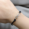 Stainless Steel Fancy Bracelet, Infinite Design, with White Crystal, Polished, Steel Finish, 03.63.22135.07 (03 MM Thickness, 7 Inches Length)