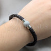 Stainless Steel Basic Bracelet, Polished, Steel Finish, 03.63.22142.08 (06 MM Thickness, 8 Inches Length)