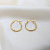 Stainless Steel Small Hoop, Polished, Golden Finish, 02.63.2829.15