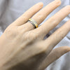 Stainless Steel Mens Ring, Fish and Heart Design, Polished, Golden Finish, 01.63.0622.08 (Size 8)