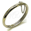 Rhodium Gold Filled Individual Bangle, Polished, Rhodium Finish, 07.185.0020.1.05 (Thickness, Size 5 (2.50 Diameter))