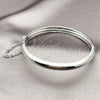 Rhodium Plated Individual Bangle, Polished, Rhodium Finish, 07.185.0020.1.06