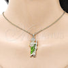 Oro Laminado Religious Pendant, Gold Filled Style San Judas Design, Polished, Tricolor, 05.210.0015