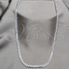 Sterling Silver Basic Necklace, Curb Design, Polished, Silver Finish, 04.420.0029.1.22