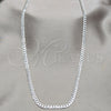 Sterling Silver Basic Necklace, Curb Design, Polished, Silver Finish, 04.420.0032.20