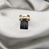 Stainless Steel Mens Ring, Polished, Two Tone, 01.63.0746.09 (Size 9)