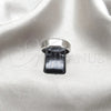 Stainless Steel Mens Ring, Double and Cross Design, Matte Finish, Steel Finish, 01.63.0734.08 (Size 8)