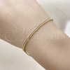 Oro Laminado Basic Bracelet, Gold Filled Style Polished, Golden Finish, 03.213.0297.07 (03 MM Thickness, 7 Inches Length)