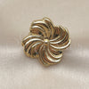Oro Laminado Elegant Ring, Gold Filled Style Flower Design, Polished, Golden Finish, 01.282.0004 (One size fits all)