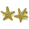 Oro Laminado Stud Earring, Gold Filled Style Star Design, Polished, Golden Finish, 02.282.0050