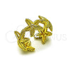 Oro Laminado Elegant Ring, Gold Filled Style Star Design, Polished, Golden Finish, 01.341.0173 (One size fits all)