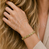Oro Laminado Solid Bracelet, Gold Filled Style Greek Key Design, Polished, Golden Finish, 03.213.0390.07 (Thickness, 8 Inches Length)