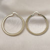 Oro Laminado Large Hoop, Gold Filled Style Diamond Cutting Finish, Golden Finish, 02.213.0830.50