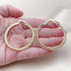 Oro Laminado Large Hoop, Gold Filled Style Diamond Cutting Finish, Golden Finish, 02.213.0830.50