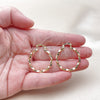 Oro Laminado Medium Hoop, Gold Filled Style Twist Design, Polished, Golden Finish, 02.170.0542.30