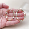 Oro Laminado Medium Hoop, Gold Filled Style Hollow Design, Polished, Golden Finish, 02.170.0571.35