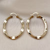 Oro Laminado Medium Hoop, Gold Filled Style Hollow Design, Polished, Golden Finish, 02.170.0571.35