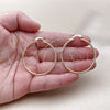 Oro Laminado Medium Hoop, Gold Filled Style Diamond Cutting Finish, Golden Finish, 02.170.0296.1.40