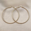 Oro Laminado Large Hoop, Gold Filled Style Diamond Cutting Finish, Golden Finish, 02.170.0296.1.60
