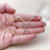 Oro Laminado Medium Hoop, Gold Filled Style Twist Design, Diamond Cutting Finish, Golden Finish, 02.170.0572.40
