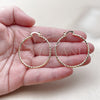 Oro Laminado Medium Hoop, Gold Filled Style Diamond Cutting Finish, Golden Finish, 02.170.0523.1.40