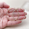 Oro Laminado Extra Large Hoop, Gold Filled Style Diamond Cutting Finish, Golden Finish, 02.170.0523.1.50