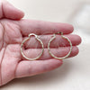Oro Laminado Medium Hoop, Gold Filled Style Diamond Cutting Finish, Golden Finish, 02.170.0573.30