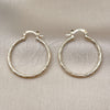 Oro Laminado Medium Hoop, Gold Filled Style Diamond Cutting Finish, Golden Finish, 02.170.0573.30