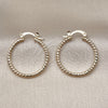 Oro Laminado Small Hoop, Gold Filled Style Diamond Cutting Finish, Golden Finish, 02.168.0036.25