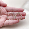 Oro Laminado Small Hoop, Gold Filled Style Diamond Cutting Finish, Golden Finish, 02.168.0036.25
