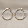 Oro Laminado Small Hoop, Gold Filled Style Diamond Cutting Finish, Golden Finish, 02.168.0036.25