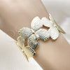 Oro Laminado Individual Bangle, Gold Filled Style Butterfly Design, Polished, Golden Finish, 07.428.0006