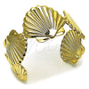 Oro Laminado Individual Bangle, Gold Filled Style Shell Design, Polished, Golden Finish, 07.428.0008