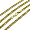 Oro Laminado Basic Necklace, Gold Filled Style Polished, Golden Finish, 03.213.0299.22 (04 MM Thickness, 22 Inches Length)