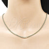 Oro Laminado Basic Necklace, Gold Filled Style Polished, Golden Finish, 03.213.0297.22 (Thickness, 22 Inches Length)