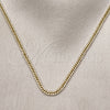 Oro Laminado Basic Necklace, Gold Filled Style Polished, Golden Finish, 03.213.0297.22 (Thickness, 22 Inches Length)