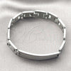 Stainless Steel Solid Bracelet, Polished, Steel Finish, 03.114.0306.3.09