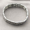 Stainless Steel Solid Bracelet, Arrow Design, Polished, Steel Finish, 03.114.0416.08