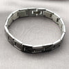 Stainless Steel Solid Bracelet, Arrow Design, Polished, Two Tone, 03.114.0416.1.08