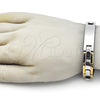 Stainless Steel ID Bracelet, Polished, Two Tone, 03.114.0288.09