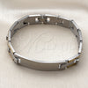 Stainless Steel ID Bracelet, Polished, Two Tone, 03.114.0288.09