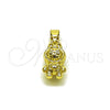 Oro Laminado Fancy Pendant, Gold Filled Style Polished, Golden Finish, 05.411.0074